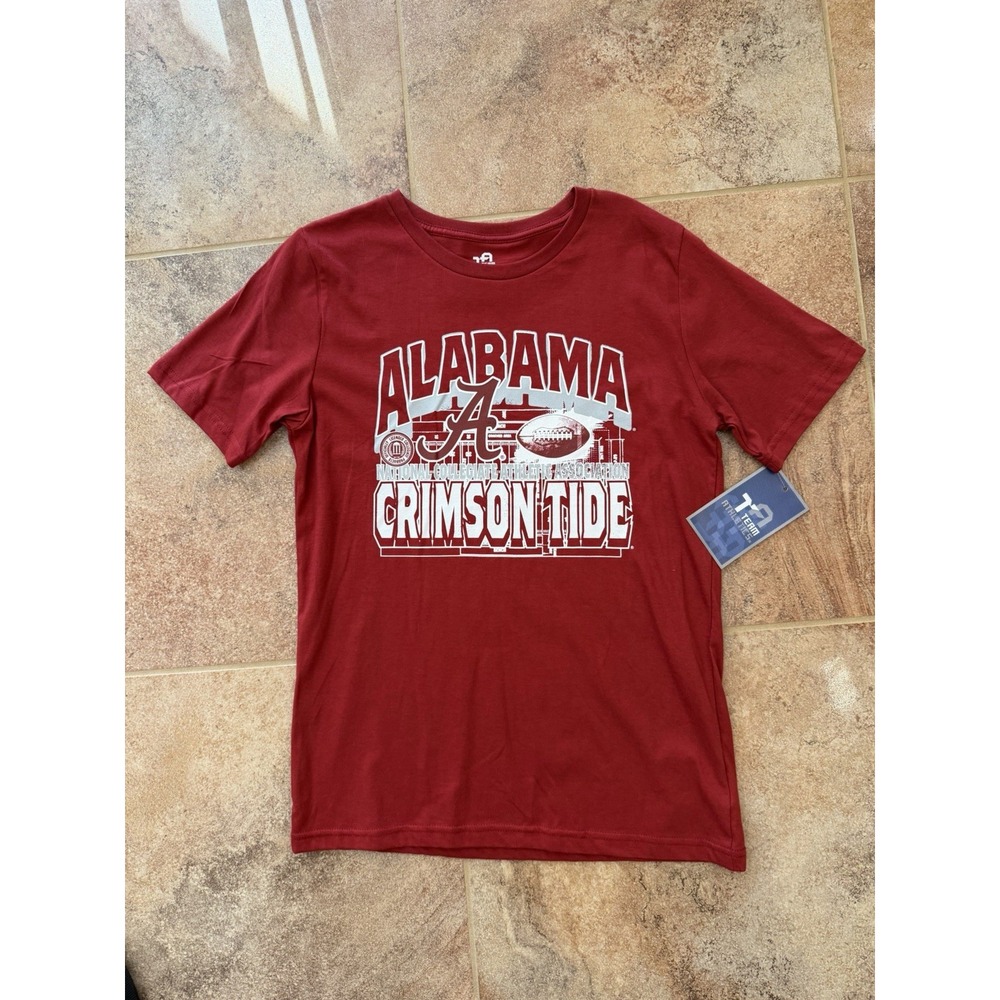 Team Athletics Alabama Crimson Tide Short Sleeve T-Sleeve Red Sz XL (16/18) NWT